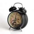 Retro budík Vzpomínky na Paříž 17cm