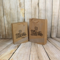 Retro dárková papírová taška fotoaparát 27x37x9cm