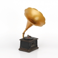 Retro dekorace gramofon 17x9x24cm