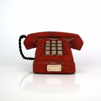 Retro dekorace telefon 10x16 cm 