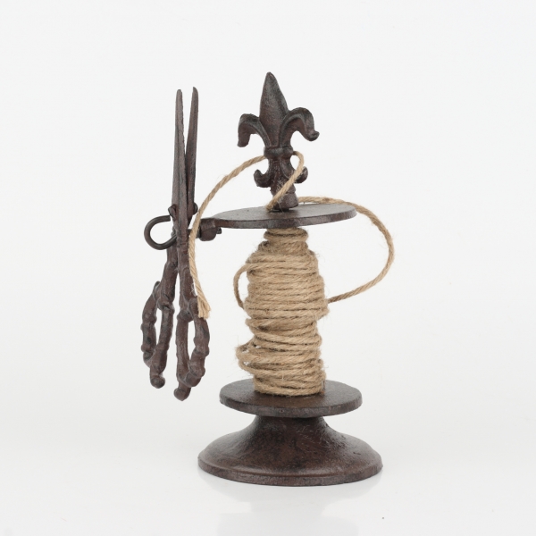 Retro držák na provázek s nůžkami 21cm