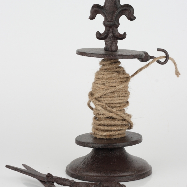 Retro držák na provázek s nůžkami 21cm