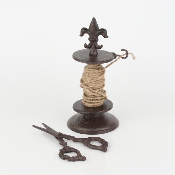 Retro držák na provázek s nůžkami 21cm