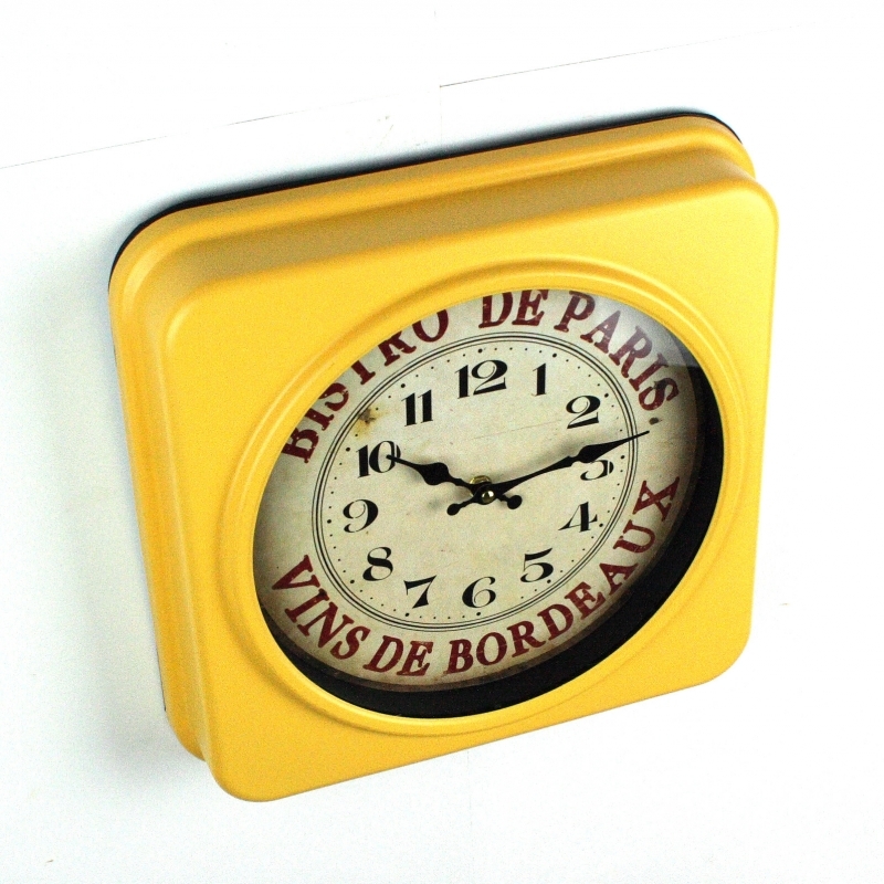 Retro hodiny kovové 35x35cm