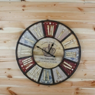 Retro hodiny kovové Chateau Canet 60cm