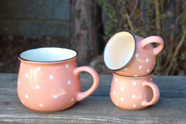 Retro hrnek krajáč oranžový 770ml