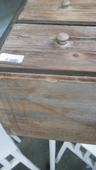 Retro komoda se čtyřmi šuplíčky 26,5x23,5x74cm - vyřazeno