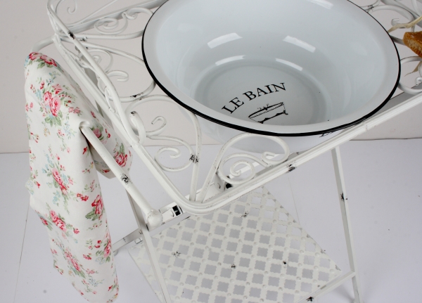 Retro koupelnový stojan na umyvadlo 61x37x81cm