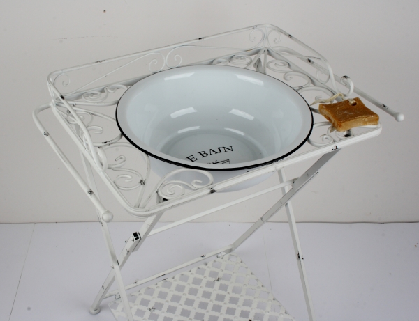 Retro koupelnový stojan na umyvadlo 61x37x81cm