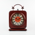 Retro kovový budík 18x18cm