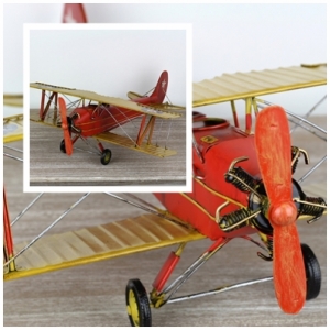 Retro kovový model letadlo 46cm