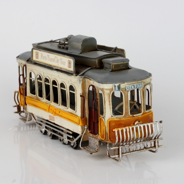 Retro kovový model tramvaj 26x9x13cm