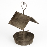 Retro krmítko pro ptáčky s talířkem