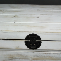 Retro kufr dřevěný malý 24x38x25 cm