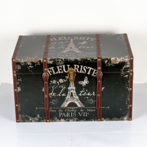 Retro kufr / truhla Paris v.41x70x43cm