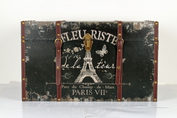 Retro kufr / truhla Paris v.41x70x43cm