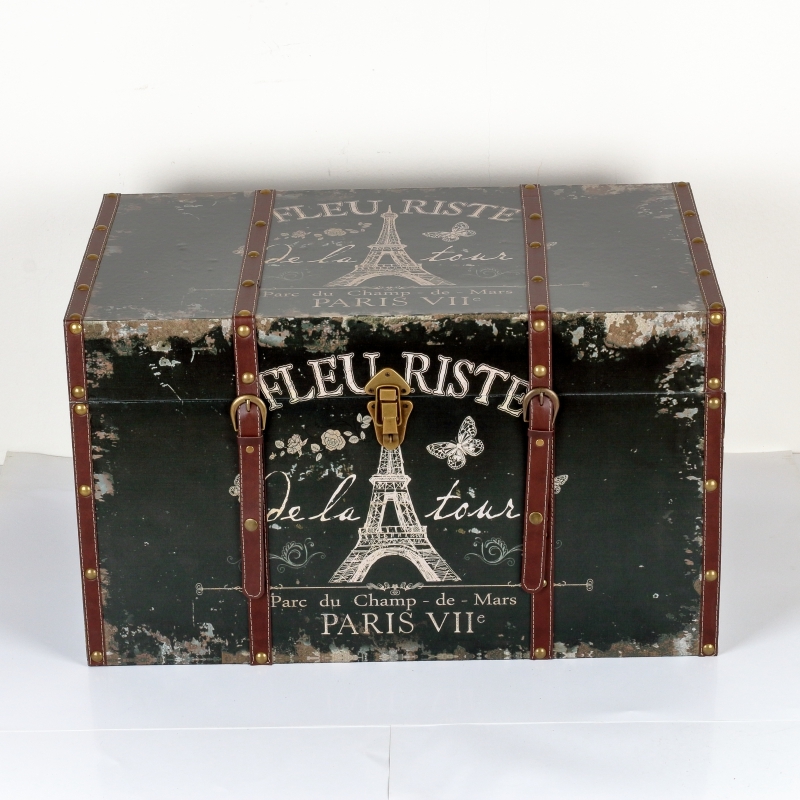 Retro kufr / truhla Paris v.41x70x43cm