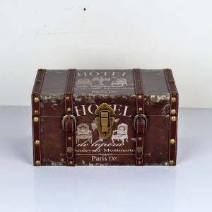 Retro kufr / truhla Paris výška 19x35x20cm