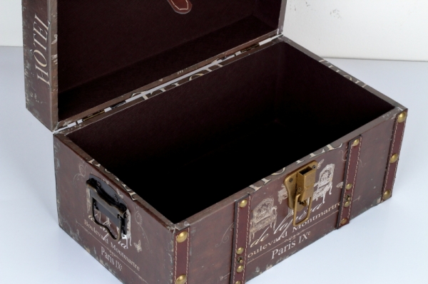 Retro kufr / truhla Paris výška 19x35x20cm