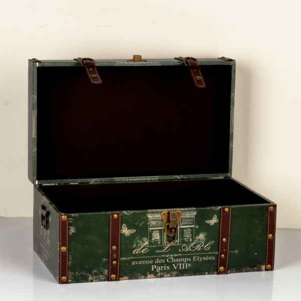 Retro kufr / truhla Paris výška 23x50x28cm 