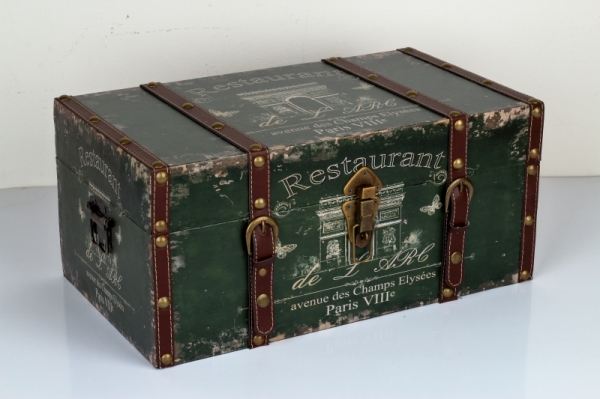 Retro kufr / truhla Paris výška 23x50x28cm 