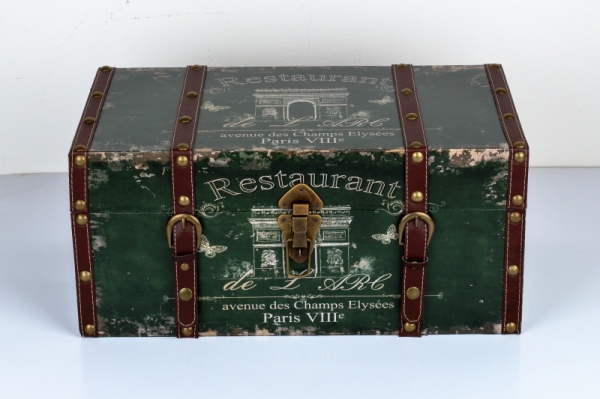 Retro kufr / truhla Paris výška 23x50x28cm 