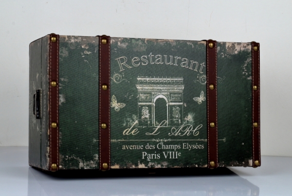 Retro kufr / truhla Paris výška 23x50x28cm 