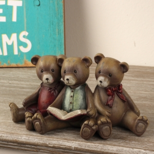 Retro medvídci s knihou 20cm