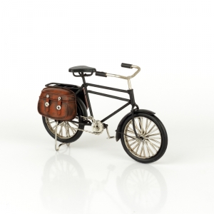 Retro model bicykl kov 23cm černý