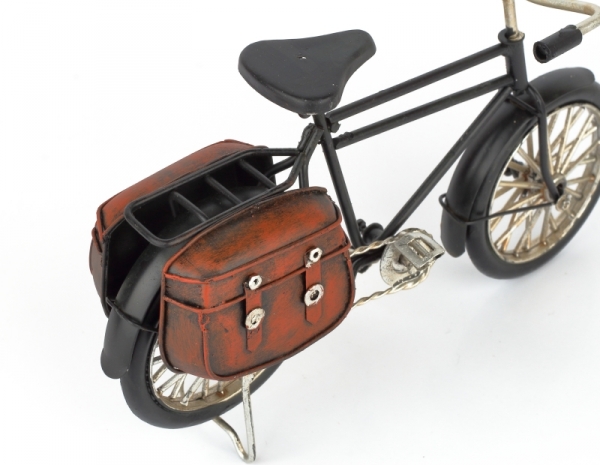 Retro model bicykl kov 23cm černý