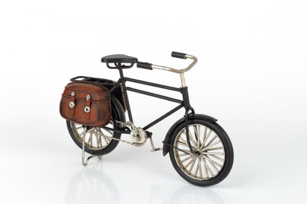 Retro model bicykl kov 23cm černý