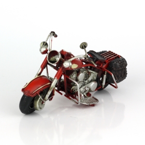 Retro model motorka Red devil 19cm
