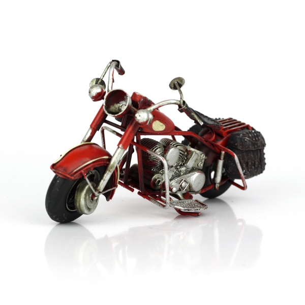 Retro model motorka Red devil 19cm