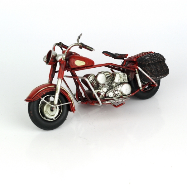 Retro model motorka Red devil 19cm