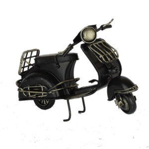 Retro model skútr černý 16cm