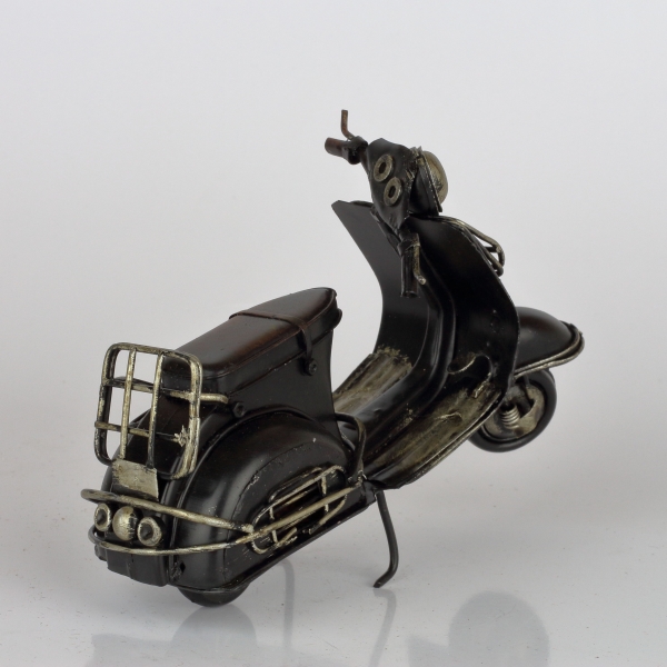 Retro model skútr černý 16cm