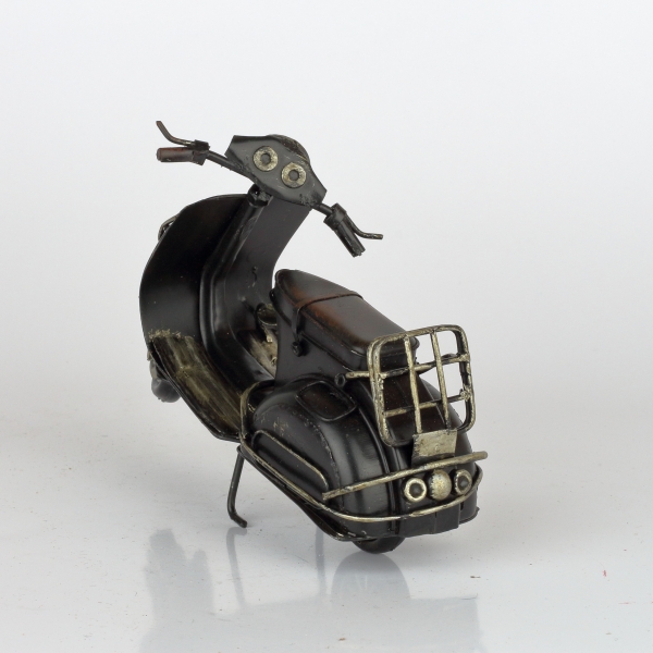 Retro model skútr černý 16cm