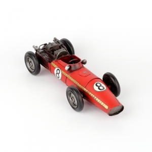 Retro model závodní auto plech 28cm