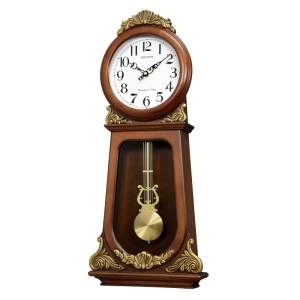 Retro nástěnné hodiny dřevěné