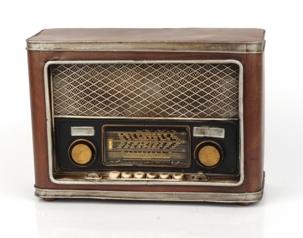 Retro pokladnička rádio 24x10x16cm