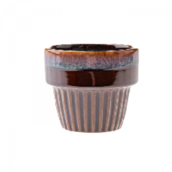 Retro sada 4 šálků na turka 100ml - vzor 70.-80 léta