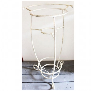 Retro stojan na umyvadlo bílé