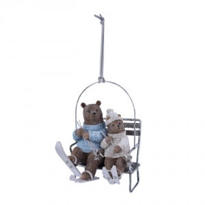 Retro vánoční ozdoba 9,5x15x10,5cm