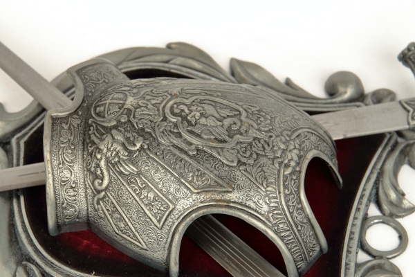 Rodinný rytířský erb 39x18cm