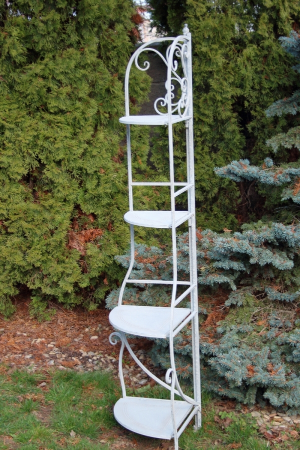 Rohový regál kovový 53x38x160cm