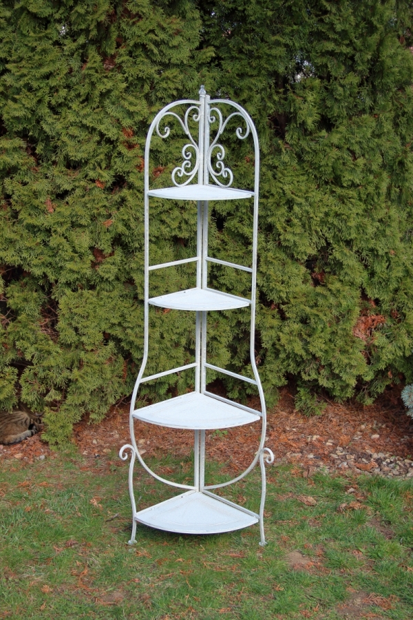 Rohový regál kovový 53x38x160cm