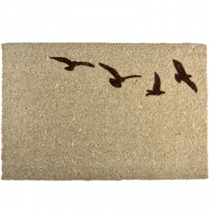 Rohožka kokosová letící pták světlá 60x40cm
