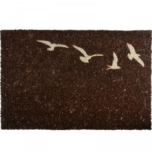 Rohožka kokosová letící pták tmavá 60x40cm