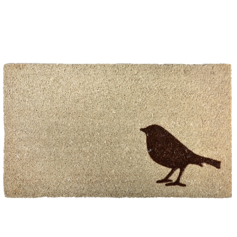 Rohožka kokosová ptáček světlá 75x45cm