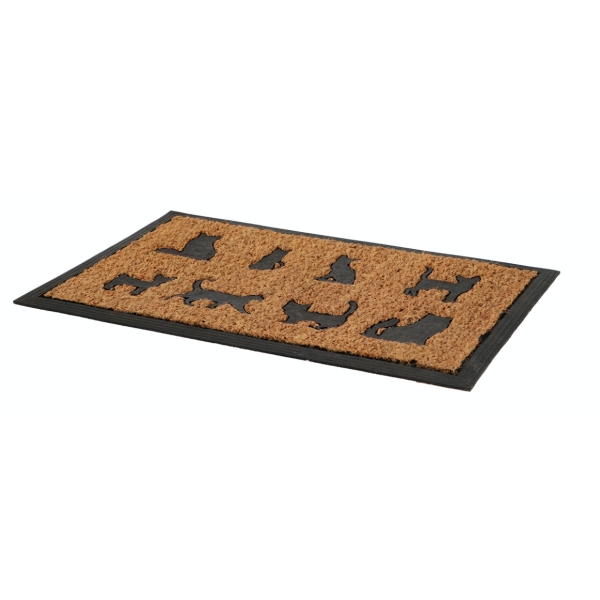 Rohožka před dveře s motivem koček 60x40x1cm 
